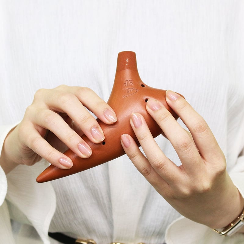 フォーカリンク オカリナ ソプラノF シングル管 テラコッタ