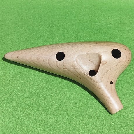 KIKUTANI 木製オカリナ アルトC シングル管 メイプル(楓)／バンブー(竹)