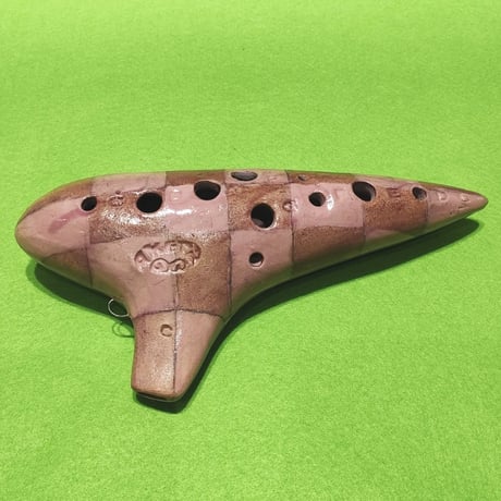 アケタ オカリナ アルトC シングル管 市松模様 Rモデル RT-5C-I