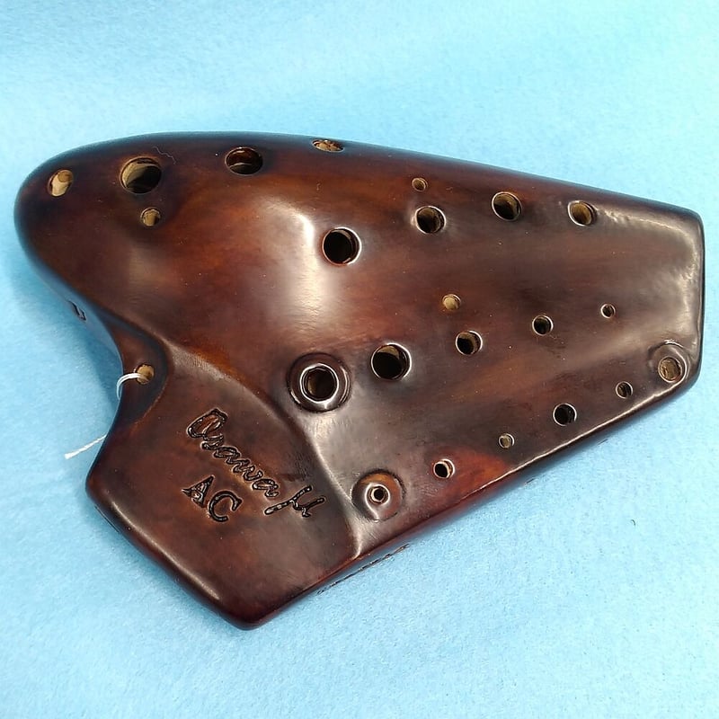 オオサワ オカリナ トリプル漆仕上げ AC 管μ (専用ケース付き