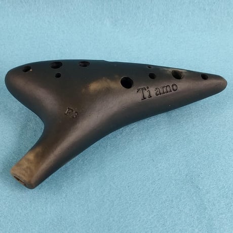 ティアーモ オカリナ ソプラノF シングル管 黒陶シリーズ ソロモデル F3