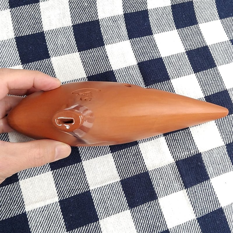 オカリナ　AC管　アルトC管　フォーカリング　テラコッタ　新品同様 フォーカリンク オカリナ アルトC シングル管 テラコッタ