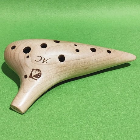 KIKUTANI 木製オカリナ アルトC シングル管 メイプル(楓)／バンブー(竹)