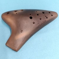 ティアーモ オカリナ アルトC ダブル管 黒陶シリーズ合奏モデル