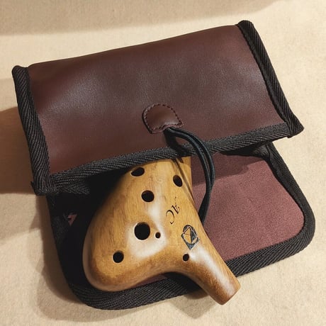 KIKUTANI 木製オカリナ アルトC シングル管 メイプル(楓)／バンブー(竹)