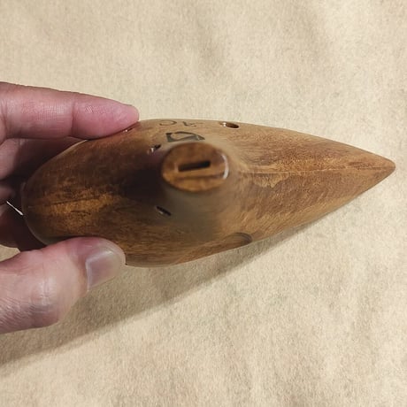 KIKUTANI 木製オカリナ アルトC シングル管 メイプル(楓)／バンブー(竹)