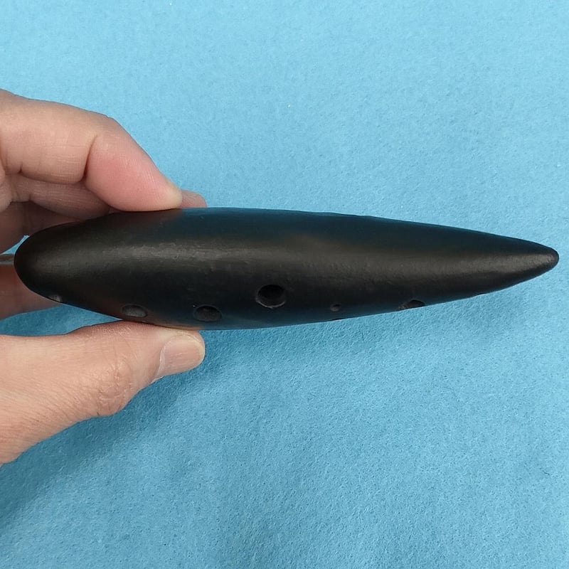 ティアーモソプラノCオカリナ メゾフォルテ黒陶製 ティアーモ オカリナ ソプラノC シングル管 黒陶シリーズ ソロモデル