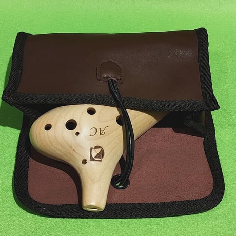 KIKUTANI 木製オカリナ アルトC シングル管 メイプル(楓)／バンブー(竹)