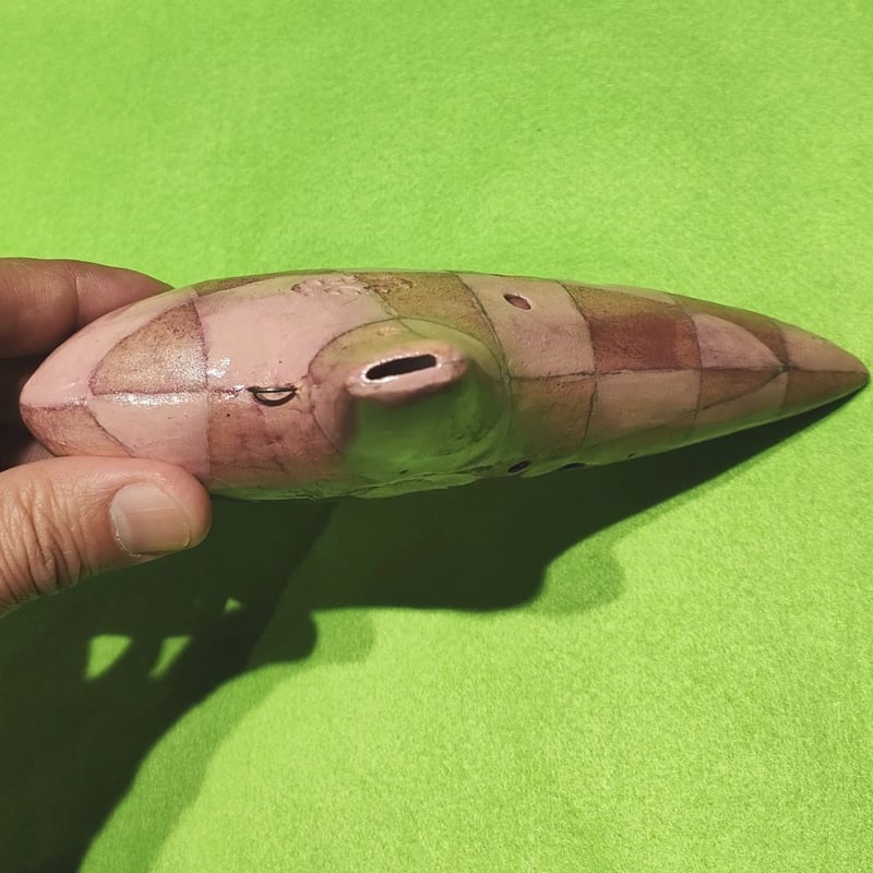 アケタ　青緑色 陶器製 オカリナ アケタ 青緑色 陶器製 オカリナ アケタ オカリナ アルトC