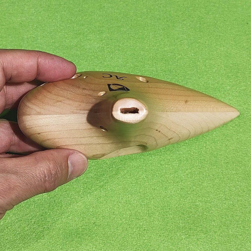 KIKUTANI 木製オカリナ アルトC シングル管 メイプル(楓)／バンブー(竹