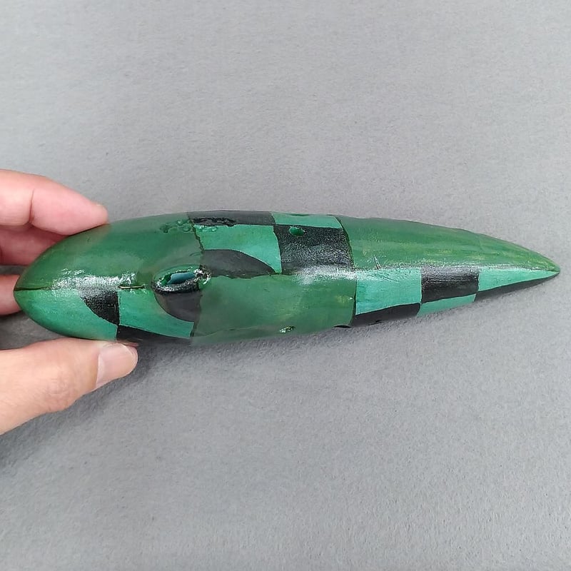 アケタ　青緑色 陶器製 オカリナ アケタ AKETA 青緑色 陶器製 オカリナ アケタ 青緑色 陶器製