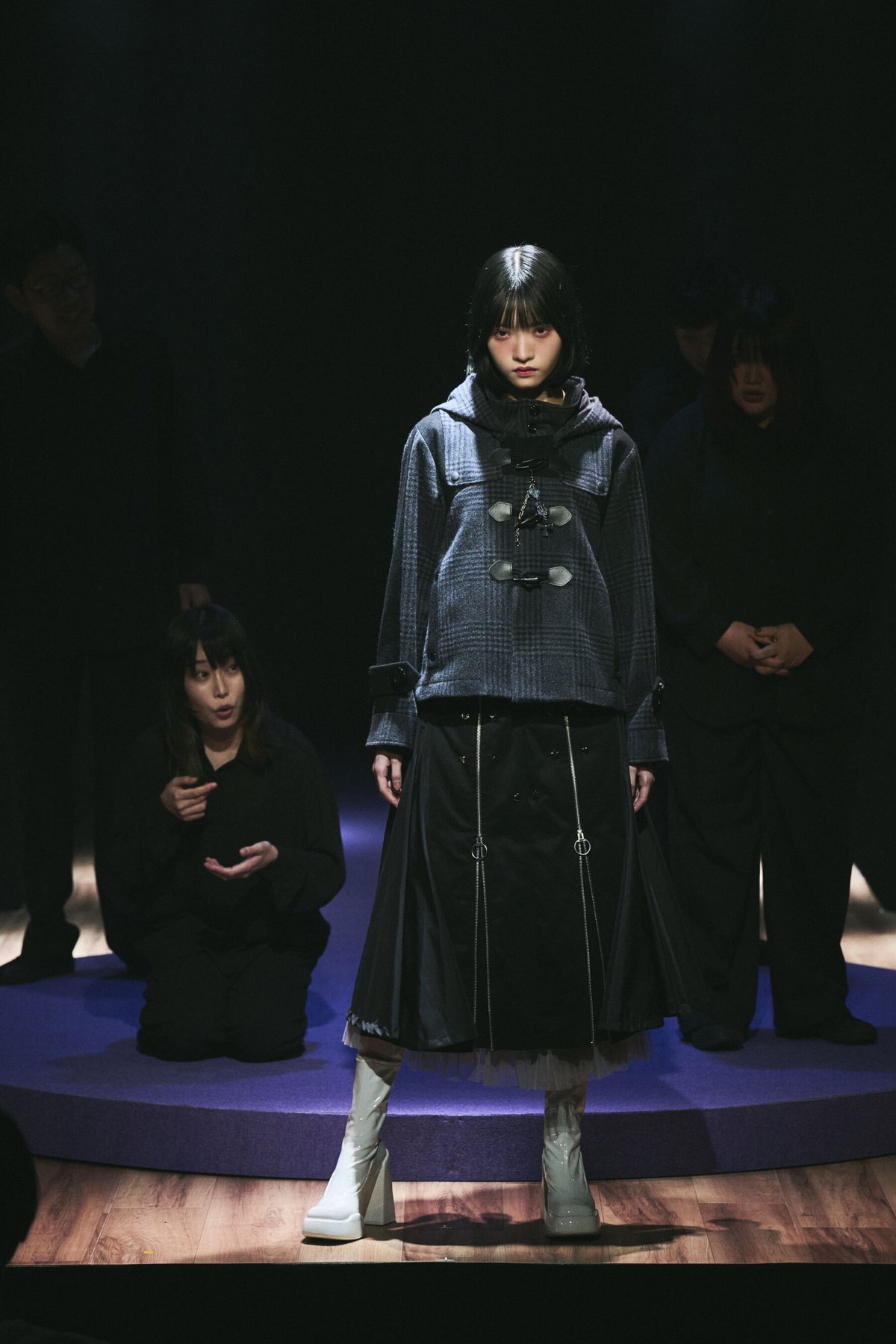☆kmrii デニムダッフルコート　マグノリア柄☆ andPheb. 2022-23 COAT. 【#12 ENGINEERED GARMENTS Denim