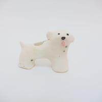 ペン立て・オブジェ・White Doggy