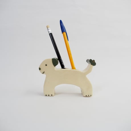 歯ブラシ立て・ペン立て・Coconut Tail Dog