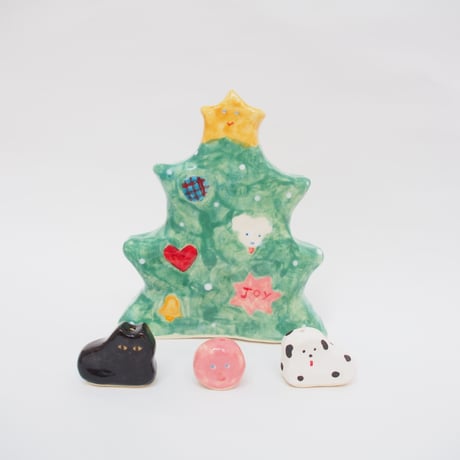 クリスマスツリー・お香立て3つ付き