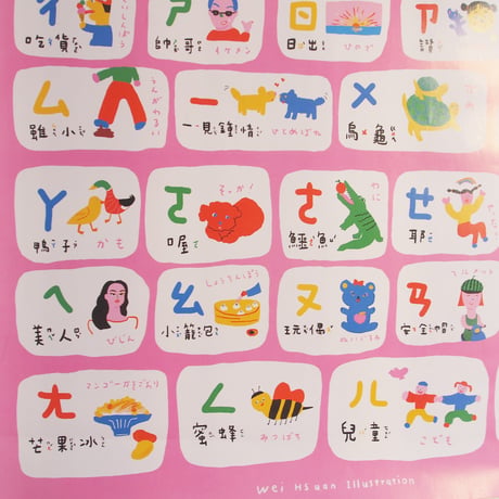 ABC Chart & Bopomofo Poster / お得な言語ポスターセット