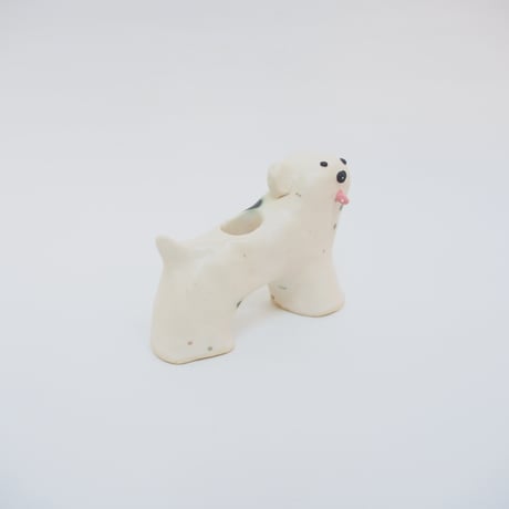 ペン立て・オブジェ・White Doggy