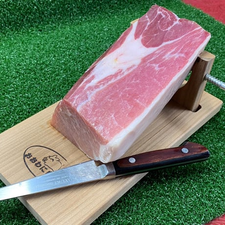 おおわに自然村：青森県　　「あおもり生ハム」チビネロセット（ミニハモネロ＋おおわに自然村の生ハム400g）パーティ―で盛り上がること間違いなし！クール便でのお届け