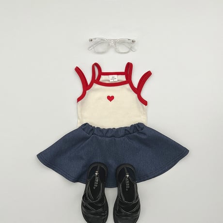 【予約】HR heart double camisole