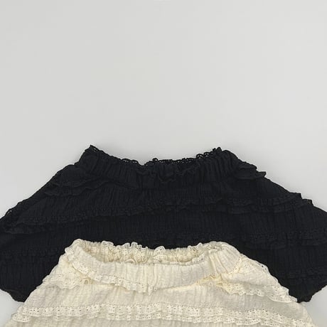 【予約】HR lace flare mini sk
