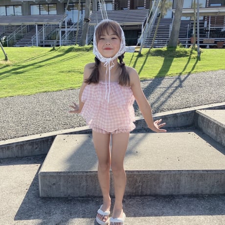 【即納】gingham check swimwear