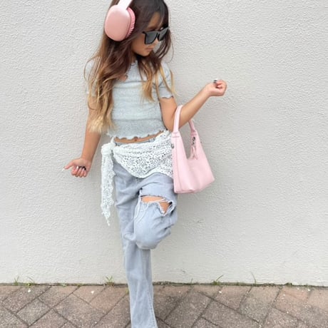 【即納】glitter heart tops