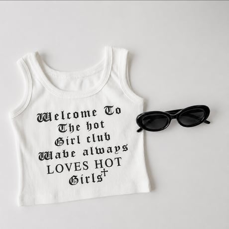 【即納】lettering lib tanktop