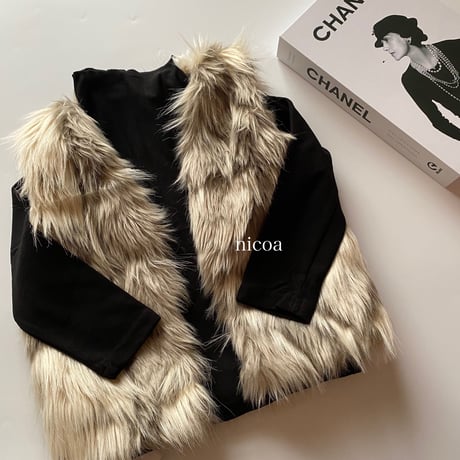 【予約】cafelatte fur vest