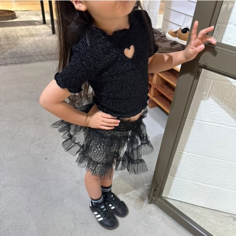 【即納】glitter heart tops