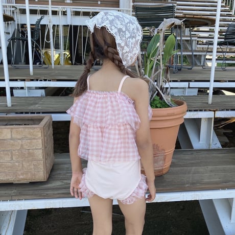 【即納】gingham check swimwear