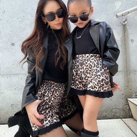 【即納】leopard lace short pt