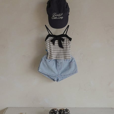 【予約】BJ border ribbon tops