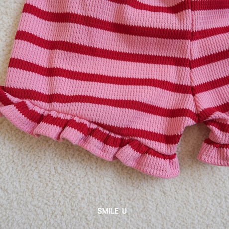 【予約】SU border frill short pt