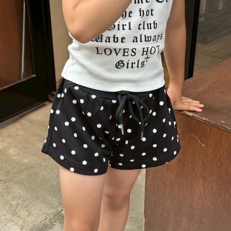 【即納】dot sweat short pt