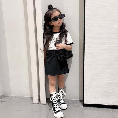 【即納】belted tight sk