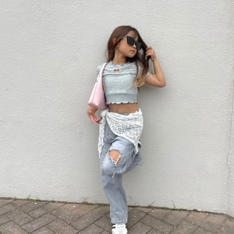 【即納】glitter heart tops