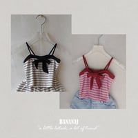 【予約】BJ border ribbon tops