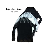 【即納】lace sheer tops
