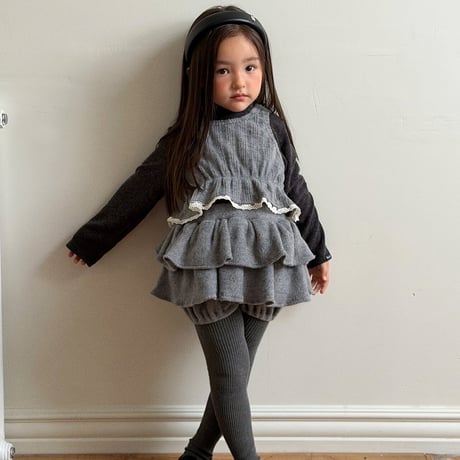 【予約】EM frill short vest