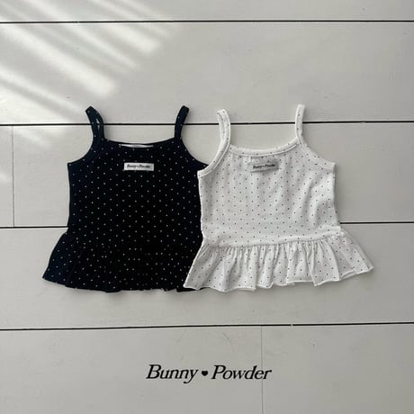 【予約】BP dot&basic frill camisole
