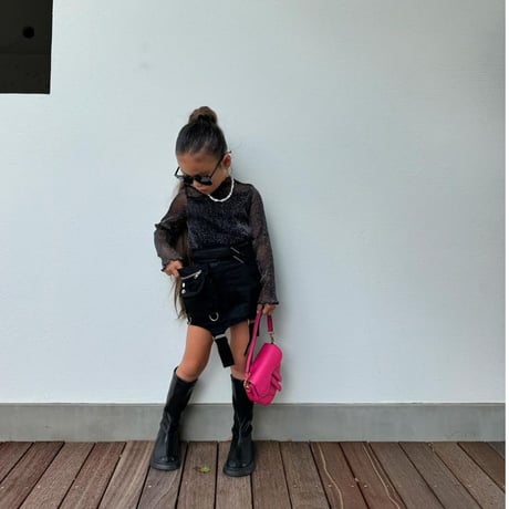 【即納】lame sheer tops