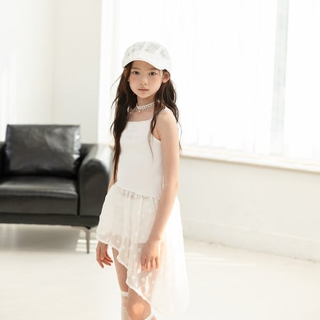 【即納】unbalance slip dress tops