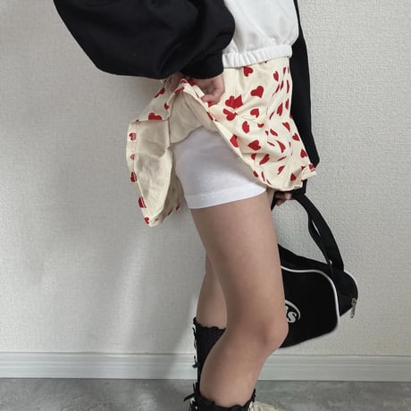 【即納】Original heart pleats sk