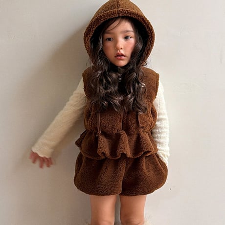 【予約】EM bear hood vest