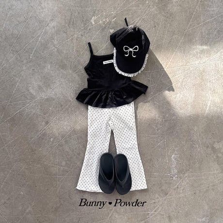 【予約】BP dot&basic frill camisole