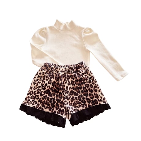 【即納】leopard lace short pt
