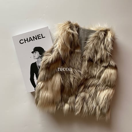 【予約】cafelatte fur vest