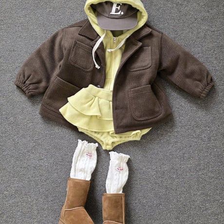 【予約】EM frill short vest
