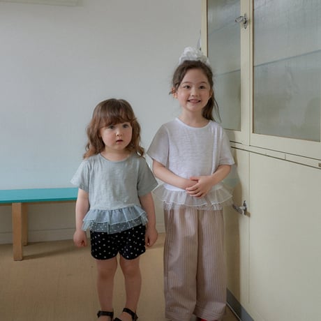 【予約】BJ lace frill tops