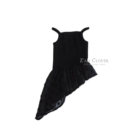 【即納】unbalance slip dress tops